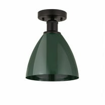 Innovations Lighting - Plymouth Dome - 1 Light Semi-Flush Mount In Industrial