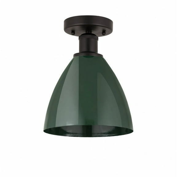 Innovations Lighting - Plymouth Dome - 1 Light Semi-Flush Mount In Industrial