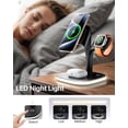 thumbnail image 5 of Wireless Charging Stat for Magsafe Charger,Charging Stat for Multiple Devices,Wireless Charger for iPhone 17 Air 16 15 14 13 12,Apple Watch,AirPods with LED(Black), 5 of 5