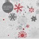 thumbnail image 3 of Cortinas de ducha navideñas para baño, copos de nieve grandes y pequeños, tela de poliéster impermeable, rojo y gris, con ganchos para decoración de baño en el hogar de invierno JM, 3 of 4