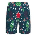 thumbnail image 6 of Kll Christmas Men'S Casual Summer Beach Shorts Hawaiian Shorts With Pockets-3x-Large, 6 of 9