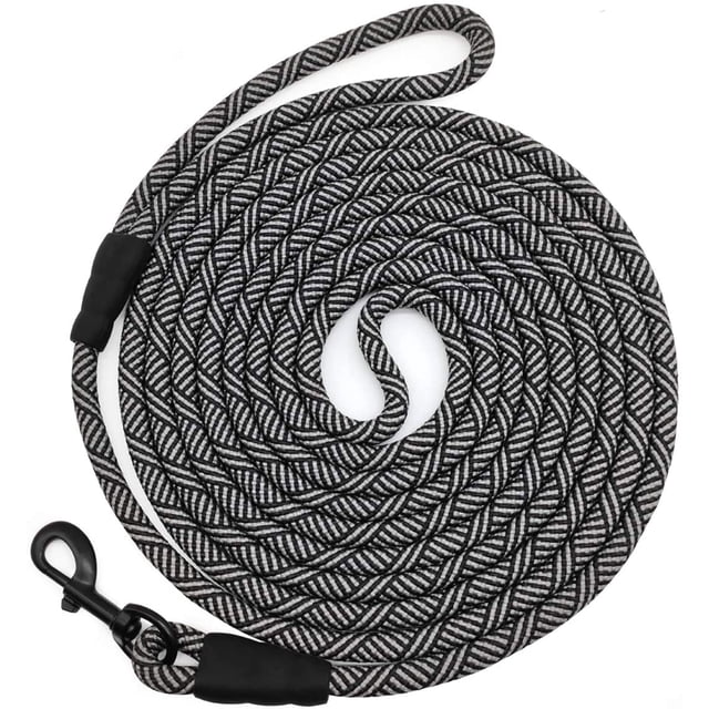 FYBTO Long Rope Leash for Dog Training 12, 15, 22, 30, 36, 50, 60, 80, 100ft Check Cord Recall Training Agility Lead for Large Medium Small Dogs,