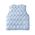thumbnail image 3 of FEOYA Toddler Winter Vest Baby Girls Sleeveless Jacket Boys Cotton Waistcoat Infant Outdoor Vest Little Kids Puffer Vest Lightweight Cotton Lined Waterproof Coats Fall Warm Outwear for 1-2 T, 3 of 7
