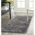 thumbnail image 4 of SAFAVIEH Glen Solid Plush Shag Area Rug, Grey, 4' x 6', 4 of 10