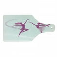thumbnail image 1 of Ballet Cutting Board, 2 Ballerina Fairies Dancing Female Fantasy Beauty Mythological Performance, Decorative Tempered Glass Cutting and Serving Board, in 3 Sizes, by Ambesonne, 1 of 2