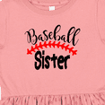 thumbnail image 4 of Inktastic Baseball Sister Girls Toddler Dress, 4 of 5