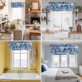 thumbnail image 5 of Navy Blue Coastal Valance Curtain for Windows Nautical Starfish Seahorse Coral Summer Rod Pocket Curtain Valances Short Window Treatments Panels for Kitchen Bathroom Laundry Basement 60 x 18 Inch, 5 of 9