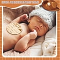 thumbnail image 5 of KABOER Baby Milestone Blanket Set, 51.2" x 39.4" Western Cowboy  Monthly Photo Blanket With Bib ID Tag Felt Markers, Soft Flannel Baby Shower Gift For Boys Or Girls, 5 of 7
