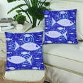 thumbnail image 2 of MKHERT Cute Marine Life Pillowcase Pillow Protector Cushion Cover 18x18 inch,Set of 2, 2 of 3