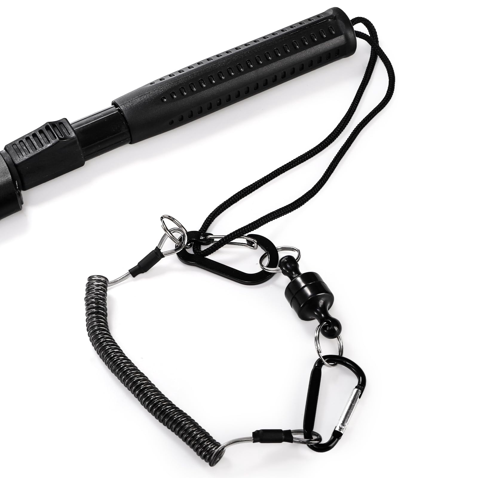 Fly Fishing Landing Net  Soft Rubber Mesh Bass Trout With Collapsible Handle And Magnetic Release Folding Catch For Freshwater Gear Accessories