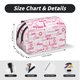 thumbnail image 5 of Disketp Breast Cancer Ribbons Awareness Estuche de Lápices de Doble Capa con Tapa Abatible y Cremallera, Organizador Escolar para Adolescentes y Adultos, 5 of 7