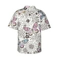 thumbnail image 3 of Disketp Hawaiian Shirts For Men,Vintage Butterflies Print Mens Casual Short Sleeve Button Down Shirts Beach Shirt, 3 of 8