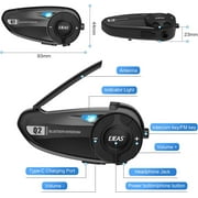 EJEAS Motorcycle Helmet Bluetooth Intercom 2 Rider 800M