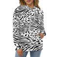thumbnail image 4 of Leopard Print Animals 3d Sweatshirts Hoodie Fashion Casual Personality Men's Women Street Hoodie Pullovers Long Sleeve Comfortable Top, 4 of 6