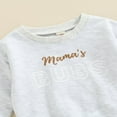 thumbnail image 4 of Infant Baby Boys Fall Winter Outfits Long Sleeve Sweatshirt Letter Print Pullover Tops Jogger Pants Set, 4 of 6