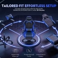 thumbnail image 6 of GTRACING Ergonomic GTWD-200 Gaming and Office Chair with Adjustable Pillows and Footrest, Blue, 6 of 12