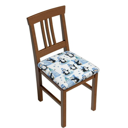 

Sigee Playful Penguins and Snowmen for Square Chair Cushion Covers for Furniture Protector Couch Cushion Slipcovers-Six Piece