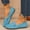 Sky Blue, variant on Women's Lightweight Flats Slip-Ons Round Toe Flat Shoes Business Casual Dress Shoes for Work Driving Walking