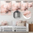 thumbnail image 4 of Designart "Delicate Marble Pink Abstract I" Abstract Metal Wall Art Prints, 4 of 5
