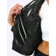 thumbnail image 5 of Chaquetas metálicas brillantes con cremallera para motociclista holográficas INSPIRE CHIC para mujer M negras, 5 of 5