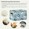 thumbnail image 6 of 2PCS Little Snowmen Large Collapsible Storage Bins,Canvas Fabric Foldable Storage Bins with Handles Open Home Storage Bins Boxes Toy Storage Basket Home Decor, 6 of 7