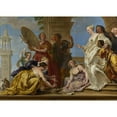 thumbnail image 2 of Jan Boeckhorst 24x18 Gold Ornate Framed and Double Matted Museum Art Print Titled - Achilles Among the Daughters of Lycomedes (Ovid, Metamorphoses, Xiii, 162-170 P. Papinius Statins (ca. 45-, 2 of 4