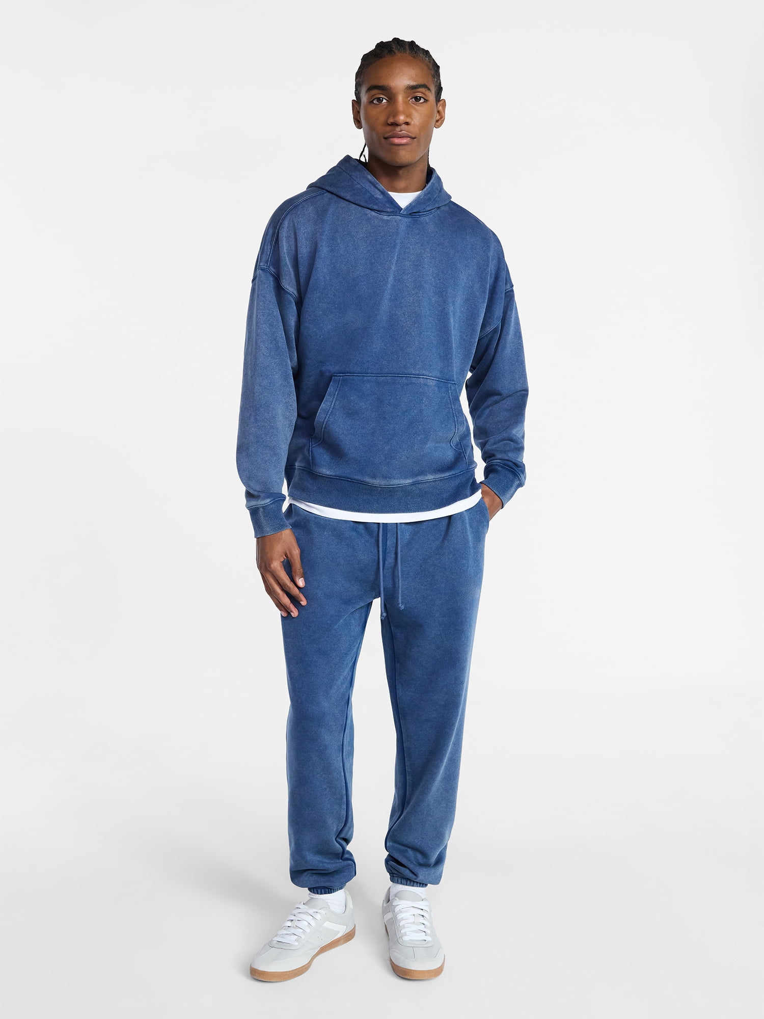 No Boundaries Oversized Hoodie with Long Sleeves, Men's XS-4XLT