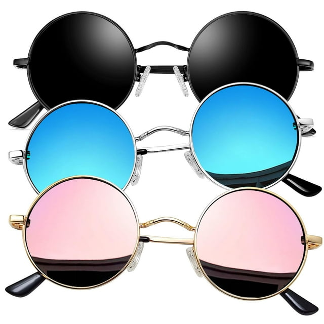 Gafas de sol Joopin, redondas, polarizadas, con protección UV400, paquete de 3