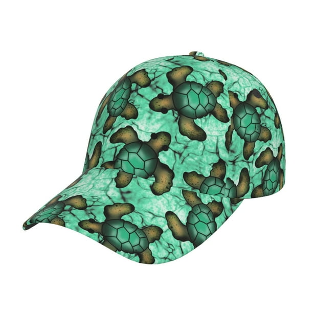 Balery Sea Turtle Gorra de béisbol de tamaño ajustable para correr, entrenar y actividades al aire libre. Gorra de papá para todas las estaciones.