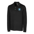 thumbnail image 2 of Men's-Cutter & Buck  Black Charlotte FC Big & Tall Advantage Eco Tri-Blend Pique Long Sleeve Polo, 2 of 3