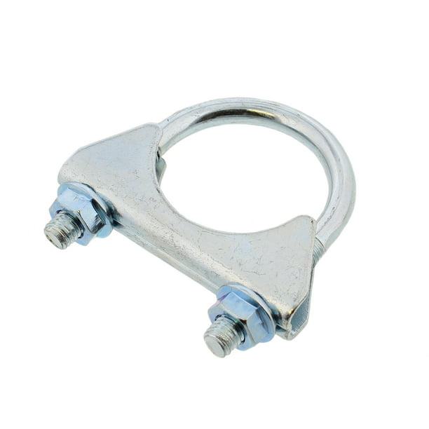 abn saddle style u bolt exhaust muffler clamp 5 inch with m8 locking nuts