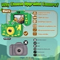 thumbnail image 5 of MOPO Kid Camera Dinosaur 3 8 Years for Boy Digital Camera Toy for Children Camera for Toddler Dual 2.0inch 32GB Card Green*1, 5 of 6