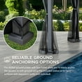thumbnail image 5 of SUNJOY 10x12 Heavy-Duty Hardtop Gazebo with Mosquito Netting & Wood-Look Beams, 5 of 11