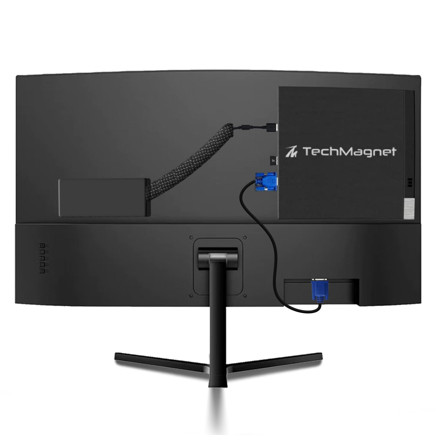 Restored TechMagnet All in one Desktop Computer,Cheetah 6,Intel Core i5 6th Gen,16GB DDR3,240GB SSD,New 24 inch Curved Display,MTG RGB Keyboard Mouse,RGB Speaker,Webcam,Windows 11 Pro