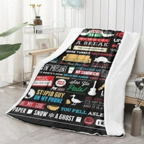Friends Blanket TV Show Fleece Throw Blanket,Soft Warmer Flannel Blanket,Double-Layer Printed Blanket for Couch,Bedding,Sofa,Living Room and Camping All Season 60"X50"