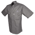 thumbnail image 3 of TAG Safari Men's Buffalo Logo Trail Short Sleeve Shirt w Chest Pockets (Olive, Medium), 3 of 4