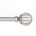 thumbnail image 1 of Mainstays 1/2" Nickel Macey Cage Adjustable Curtain Rod Set, 48"-84", 1 of 6