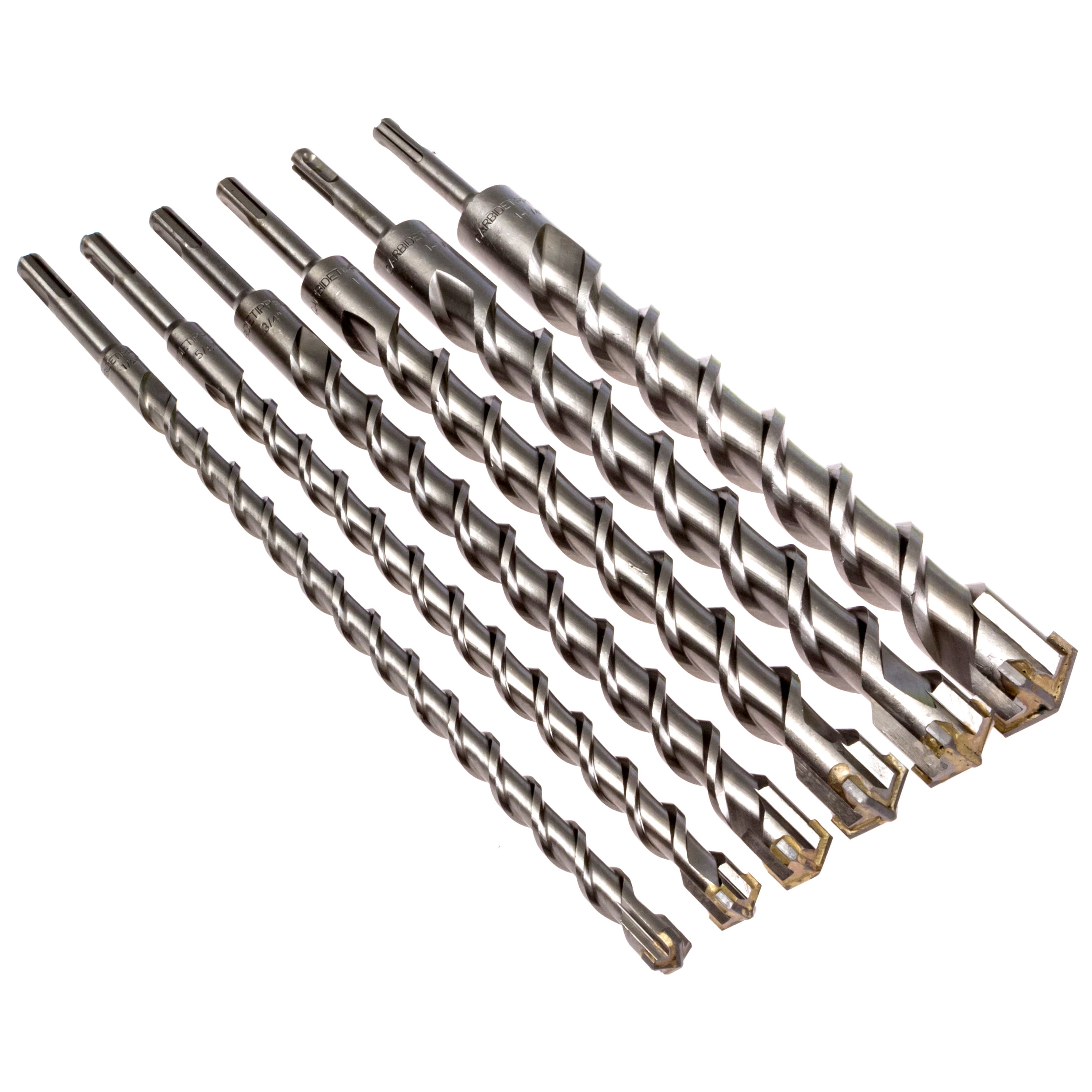 6 Piece Carbide Tipped Masonry Drill Bit Set SDS Plus