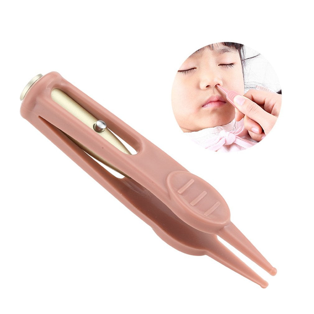Baby's Cleaning Tweezer Ear Nose Navel Cleaner Remover Plastic Forcep Body  JP 