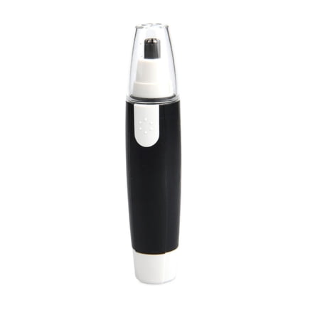 Portable Electric Nose Hair Trimmer for Men and Women - Automatic Ear and Nose Hair Clippers - Sleek Black Design No Spray Paint Finish