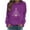 Purple, variant on cocolona Womens Christmas Sweatshirts Crewneck Long Sleeve Graphic Shirts Fall Winter Casual Loose Pullover Tops