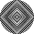 thumbnail image 1 of Ahgly Company Machine Washable Indoor Round Transitional Black Area Rugs, 4' Round, 1 of 7