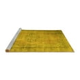 thumbnail image 2 of Ahgly Company Machine Washable Indoor Rectangle Persian Yellow Traditional Area Rugs, 6' x 9', 2 of 4