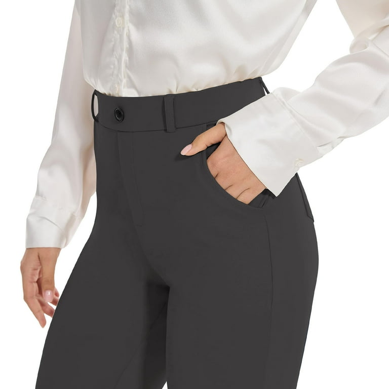 Hyknon Dress Pants Women Fahion Solid Color High Waisted Business Suit  Pants Super Soft Loose Fitting Stretch Work out Long Pants with Pockets -  Walmart.com