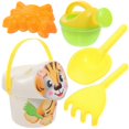 thumbnail image 1 of Beach Sand Toy Set with Small and Bucket Made of Plastic for Home Fun, 1 of 5