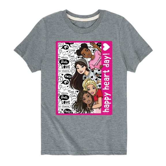 Barbie - Happy Heart Day - Toddler And Youth Short Sleeve Graphic T-Shirt