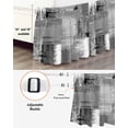 thumbnail image 3 of Grey Abstract Wrap Around Bed Skirts for King Bed 16" Drop, Bed Skirt with Adjustable Elastic Belt Dust Ruffle Bed Valance for Bedroom Hotel Luxury Modern Mottled Art Oil Painting Bed Frame Cover, 3 of 7