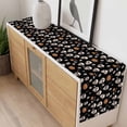 thumbnail image 4 of Halloween Horror Skull Table Runner - 48 Inch Long, Kitchen Dining Table Runner Dresser Scarves, Pumpkins Bats Black Abstract Farmhouse Decor for Coffee Tables Wedding Party Banquet, 4 of 8