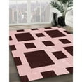 thumbnail image 2 of Ahgly Company Indoor Rectangle Patterned Deep Rose Pink Area Rugs, 8' x 12', 2 of 6