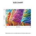 thumbnail image 2 of Placemats Set of 4 / 6, Rainbow Melting Ice Cream Placemats for Dining Table Indoor/Outdoors Heat Resistant Washable Placemats 18" x 12", 2 of 8